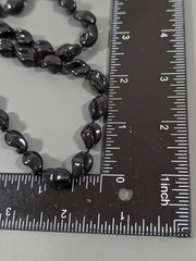 VTG Sarah Coventry Black Twist Bead Necklace Lucite Long Layering Classic 36 in