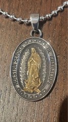 Virgin Mary Necklace Stainless Steel Used Not specified