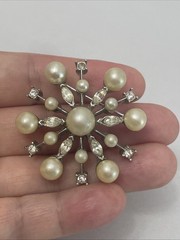 Vintage Marvella Faux Pearl Brooch