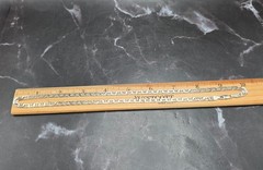 Vtg 1970s Italian 925 Sterling Silver Mariner Anchor Flat Link Chain