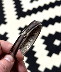 Vintage 900 sterling silver floral bracelet elegant European women’s jewelry
