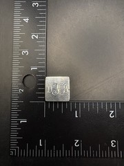 Vintage Sterling Silver Square Monogram Initial Pendant Estate 925
