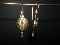 Vintage Gold Earrings 14K (583) and 18K (750) Made in Former USSR Weight 5.9g