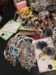 15 lb NECKLACES BRACELETS EARRINGS Costume Jewelry Box Bulk Resale Holiday MIX