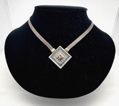 Vintage 925 Silver And Gold Necklace Delicate And Special.
