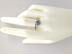 Vintage Elegant RING Silver 925 with Chic Bright Stone -size: 9.25US (19mm)| #25
