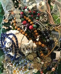 1/2LB Jewelry TREASURE Estate Lot with a Boho, Beach, Gypsy Theme ALL WEARABLE