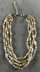 Vintage 4-Strand Man-Made Pearls 16” Length