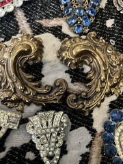 Art Deco Dress Clip Lot 20 1930s Rhinestone Clips Vintage Jewelry Brooch