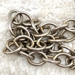 Vintage Chunky Heraldic Necklace Silver Tone Crown Pendant 19″