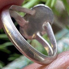 VTG Old Pawn Ring Size 4 Native American Ithaca Peak Turquoise Sterling 2.2g