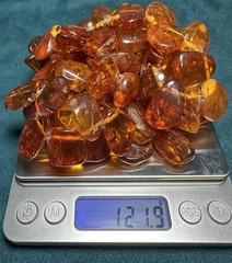 Huge Vintage Amber Necklace 121.9 Grams