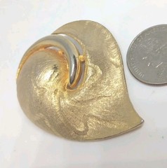 Vtg Brooch CJJ Brand Good Condition Size 55x45mm
