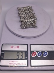 Beautiful Vintage Wide Rhinestone Bracelet – Silver Tone Statement Cuff – 93g