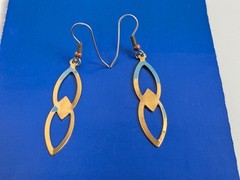 Vintage 1980 Double Marquise Shape Earrings NOS