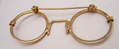 VTG DETTI GOLD TONE PIN ROUND EYEGLASSES
