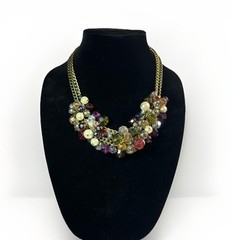 Vintage Avon Jewel Tone Baubles Necklace Very Elegant Piece
