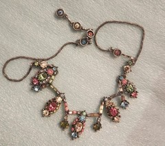 Vintage HOLLYCRAFT Colorful Pastel Necklace 1955