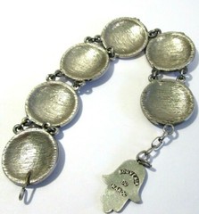 VINTAGE HAMSA HAND CHARM PROTECTION BRACELET SOUVENIR MOROCCO
