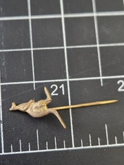 Vintage Kangaroo Stick Pin Lapel Hat Tie Pin Australia Souvenir Gold Tone