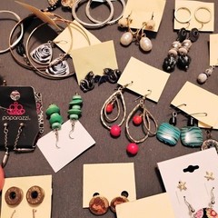 Boho Vintage Y2K Statement Earrings Hoop Stud Lot Jewelry Bundle