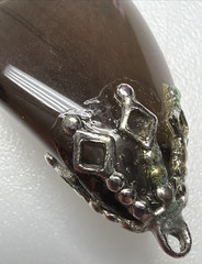 Vintage Tumbled Polished Smoky Quartz Gemstone Pendant Hand Made As Is