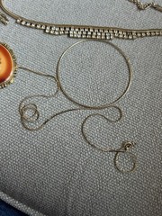 11 Pc Lot Necklaces Bracelets Brooches Many GoldTone