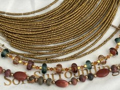 COLLECTOR ESTATE lot Hippie &Modernist Jewelry Boho Amethyst Bib Collar Necklace