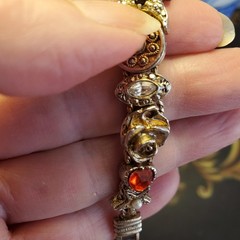 Boxed Victorian Revival Vintage 7″ Charm Bracelet in JTV Gift Box