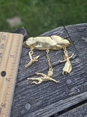 Vintage Peter Pan Cloud Brooch Disney Retired