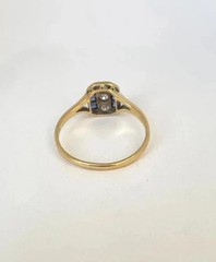 Art Deco Vintage Style Lab Created Diamond 14K White Gold Finish Engagement Ring