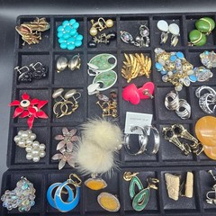 110 Clip On Earring Lot Reseller Lot Bulk Lot Costume Jewelry