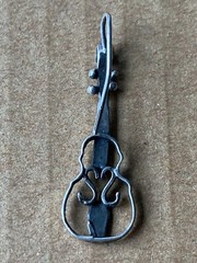 Vintage Violin Pierced Earrings French Wire Music Teacher Orchestra