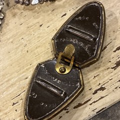 Antique Vintage Rhinestone Belt Buckle Sash Clip Czechoslovakia Deco