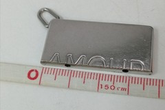 HERMES AMOUR Pendant top one only Silver Logo Women’s