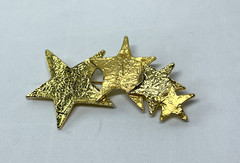 Casual Corner Celestial Stars Brooch 3″ Wide