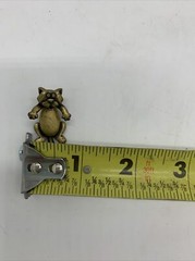 Vintage 1960s SIGNED JJ Jonette 3D CAT moveable head BROOCH PIN