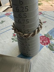 Vintage 925 Sterling Silver Twisted 9mm Thick Rope Chain 7.5” Bracelet – 20.97g