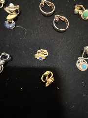 20 Pair Vintage Clip On EarRings Various Colors And Styles As Pictured Lot 02