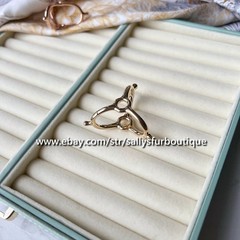 Sally’s Quality 100% Copper Scarf Ring Triangle Buckles Brooch For Silk Scarves