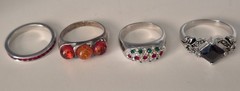Lot of 8 Vintage rings some 925 size range 5.5 – 8