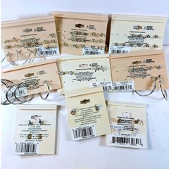 Lot Vintage Y2K Sensible Solutions Earrings Studs Hoops Nickel Free Deadstock