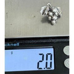 Vintage Taxco Sterling Silver Grape Cluster Charms Lot 6 Mexico 94% Silver XRF