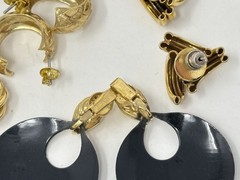 Vintage Bold Estate Costume Earrings Lot (13) 90’s Gold Tone Joan Rivers Trifari