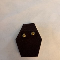 Vintage Butterfly Stud Earrings in Pink and Gold