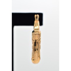 Luxor Vintage Earrings Gold Pharaoh Egyptian Chunky Dangle NOS 1990s A22