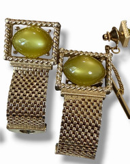 Vintage Men’s 25 Pc Mixed Gold LOT Tie Clips, Bars, Cuff Links, Wraps Costume
