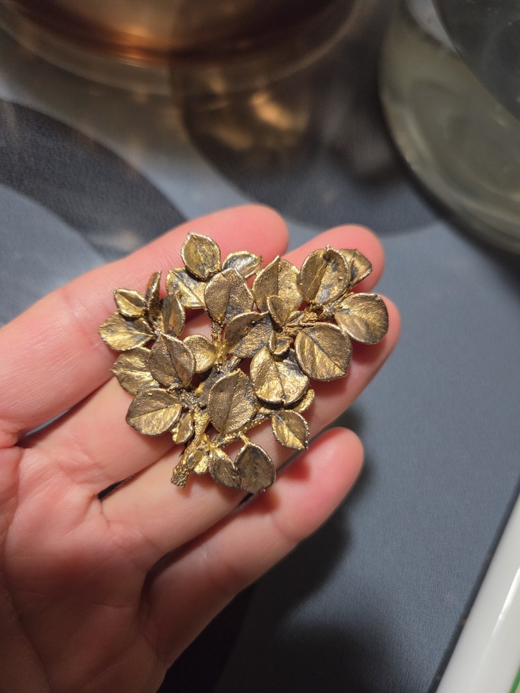 Flora Danica Sterling 925 Eggert Denmark Botanical Brooch Pin