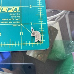 VTG Sterling N.A. “Daughter” Charm Horse Head Shape Sunburst-style stamp