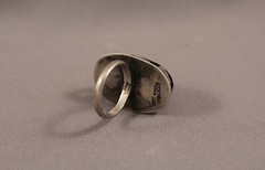 Old Pawn Sterling Silver Mexican Taxco Turquoise Ring Size 7